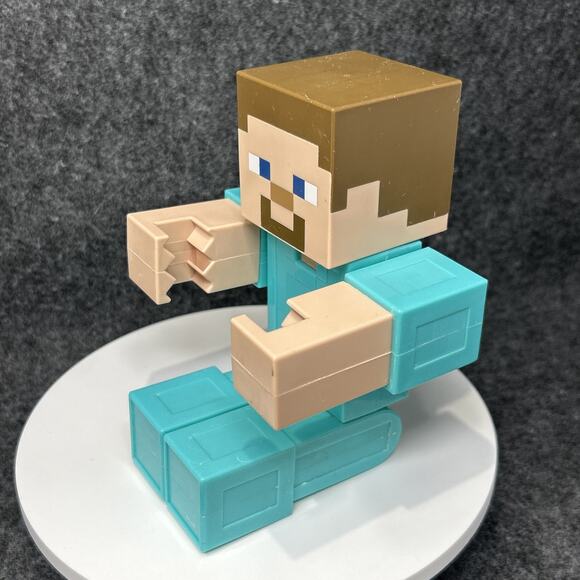 Minecraft Steve Mattel 9inch Figure Blocky Heroic Adventures Action Figure - Picture 6 of 11